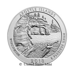 USA 1/4$ 2018 Apostle Island