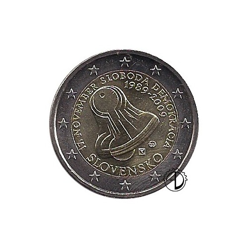 Slovacchia - 2009 - 2€ Rivoluzione di Velluto