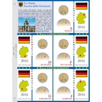 Abafil Fogli 2€ Germania 2016 5zecche