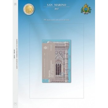 Abafil S.Marino Foglio 2€ 2017 Giotto
