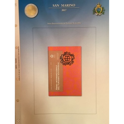 Abafil S.Marino Foglio 2€ 2017 Turismo