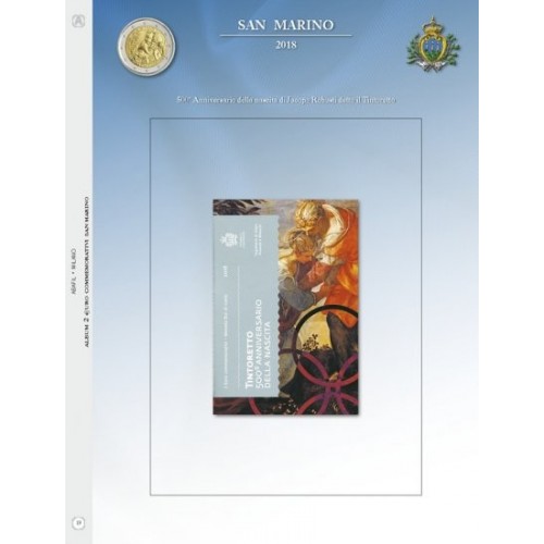 Abafil S.Marino Foglio 2€ 2018 Tintoretto