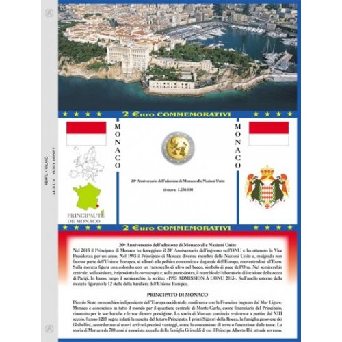 Abafil Monaco 2€ Comm. Foglio 2013