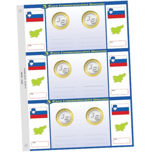 Abafil Slovenia 3€ Comm. Foglio Generico