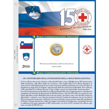 Abafil Slovenia 3€ Comm. Foglio 2016