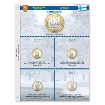 Abafil Finlandia 5€ Comm. Foglio 2017