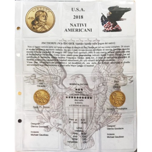 Foglio 2018 per $ Nativi Americani