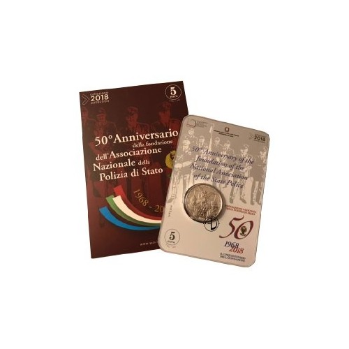 Italia - 2018 - 5€ Polizia di Stato