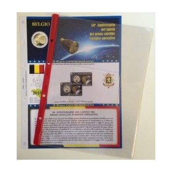 Abafil Foglio 2€ 2018 Belgio Primo Satellite