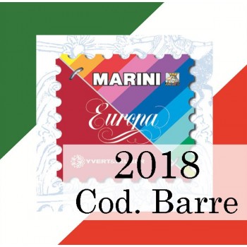 Fogli Italia 2018 Codici a Barre - Europa