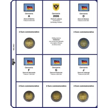MasterPhil Fogli 2€ comm. 2006 Germania 5 zecche