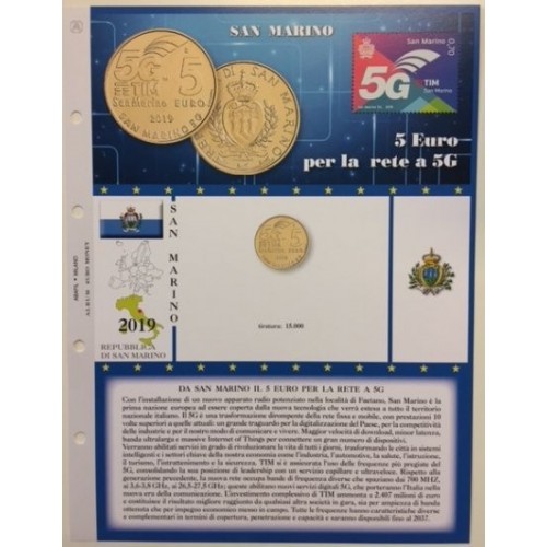 Abafil S.Marino Foglio 5€ 2019 5G