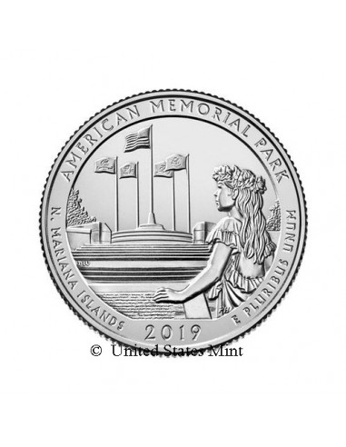 USA 1/4$ 2019 American Memorial Park
