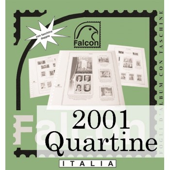Fogli Italia 2001 Quartine - Falcon