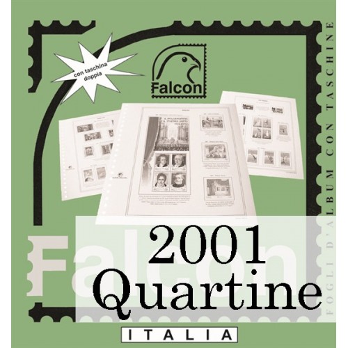 Fogli Italia 2001 Quartine - Falcon