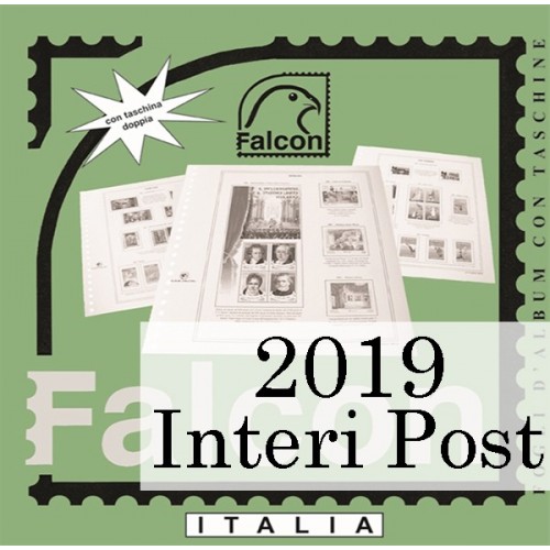 Fogli Italia 2019 Interi Postali - Falcon