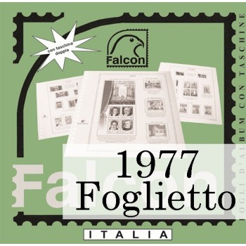 Fogli Italia 1977 Giornata del Francobollo - Falcon