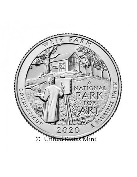 USA 1/4$ 2020 Weir Farm