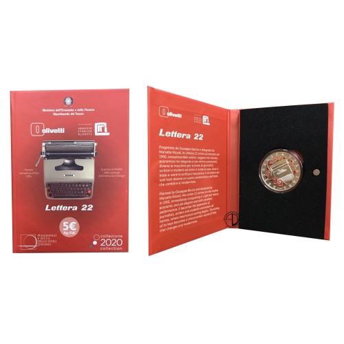 Italia - 2020 - 5€ Olivetti Rosso
