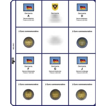 MasterPhil Fogli 2€ comm. 2009 Germania 5 zecche
