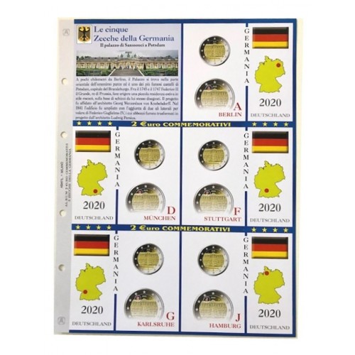 Abafil Fogli 2€ Germania 2020 5z. Palazzo Sanssouci
