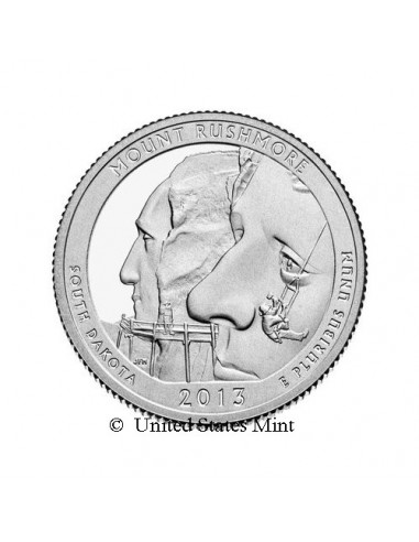 USA 1/4$ 2013 Mount Rushmore