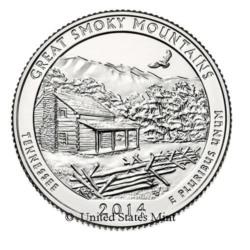 USA 1/4$ 2014 Great Smoky M.