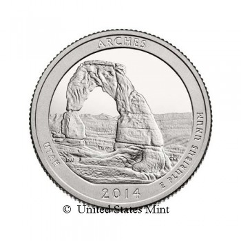 USA 1/4$ 2014 Arches
