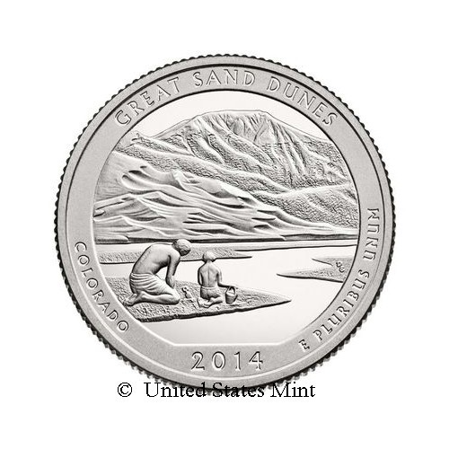 USA 1/4$ 2014 Great Sand Dunes