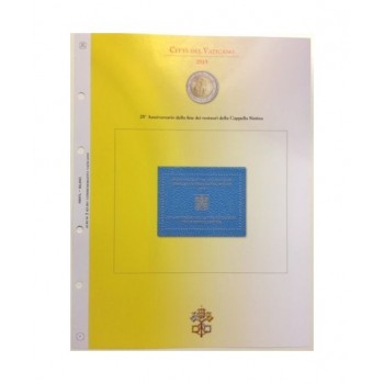 Abafil Vaticano Foglio 2€ 2019 - Cappella Sistina