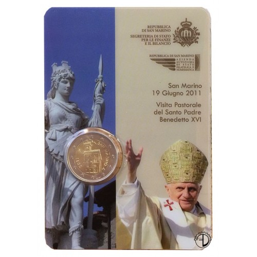 San Marino - 2011 - 2€ Visita del Papa