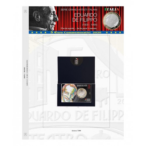 Abafil Italia 5€ Foglio 2020 - De Filippo