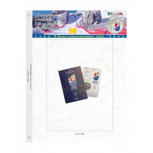 Abafil Italia 5€ Foglio 2021 - Cortina