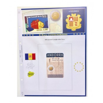 Abafil Fogli 2€ Comm. 2019 Terra - Andorra