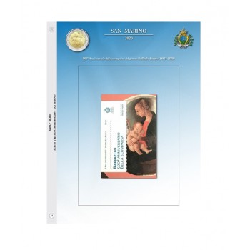 Abafil S.Marino Foglio 2€ 2020 Raffaello