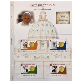 Abafil Fogli Vaticano Coincard 2020 Pontificato