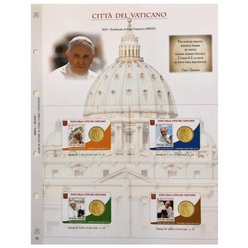 Abafil Fogli Vaticano Coincard 2020 Pontificato