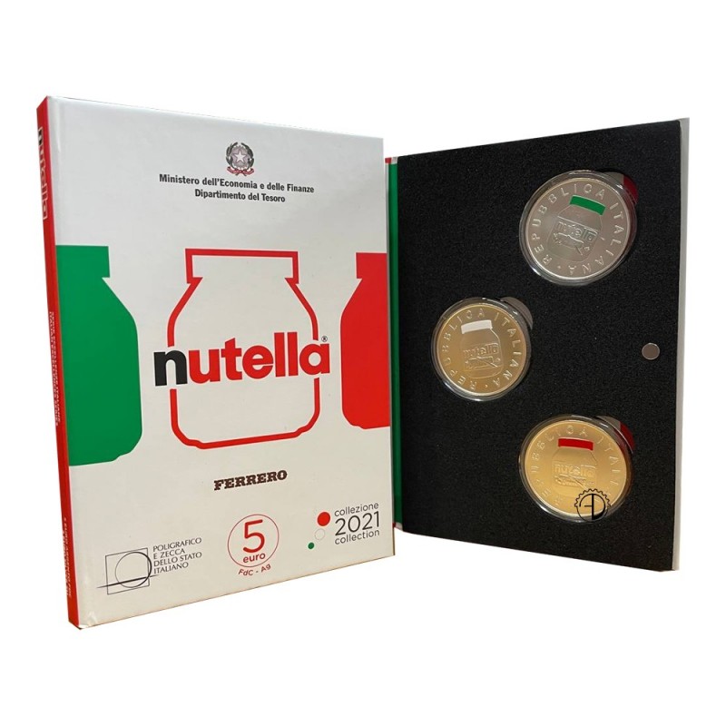 Italia - 2021 - 5€ Nutella Trittico