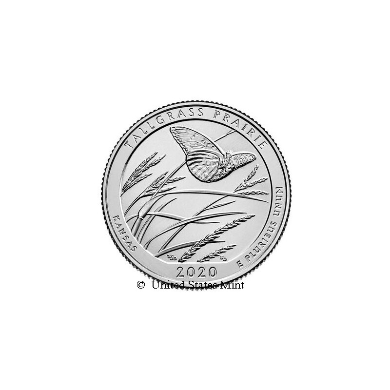USA 1/4$ 2020 Tallgrass Prairie