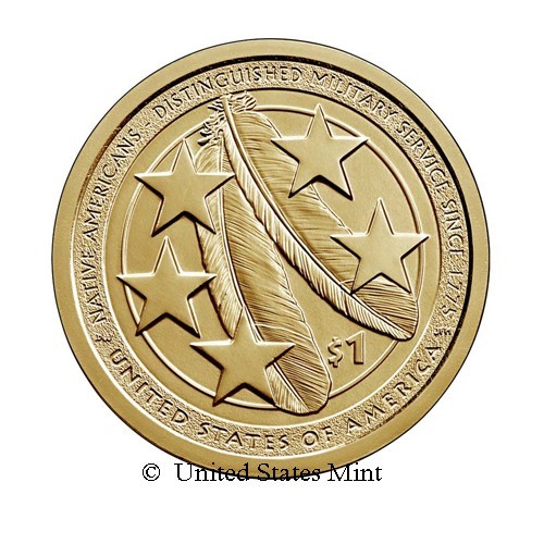 USA $ 2021 Nativi: Distintivo Servizio Militare
