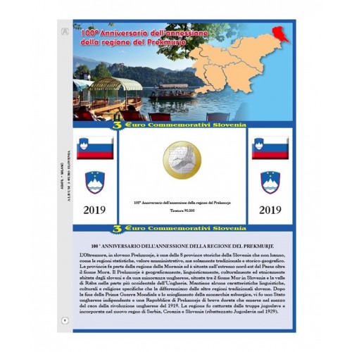 Abafil Slovenia 3€ Comm. Foglio 2019