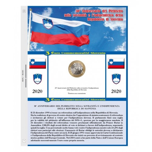 Abafil Slovenia 3€ Comm. Foglio 2020