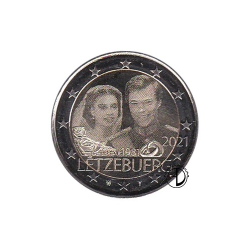 Lussemburgo - 2021 - 2€ Matrimonio OLOGRAFICO