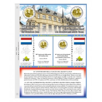 Abafil Foglio 2€ 2021 Lussemburgo ologramma