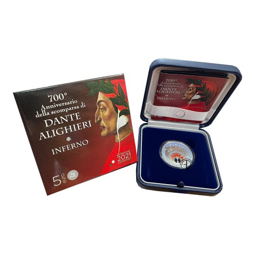 Italia - 2021 - 5€ Dante Inferno