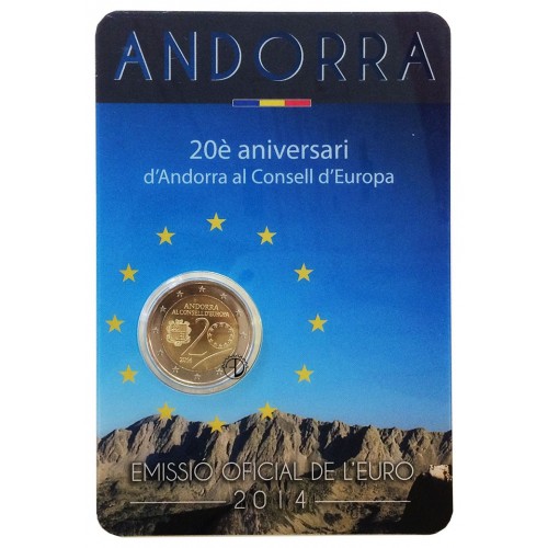 Andorra - 2014 - 2€ Consiglio d'Europa (in blister)