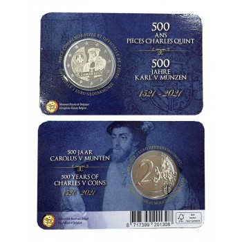 Belgio - 2021 - 2€ Carlo V (v. francese)