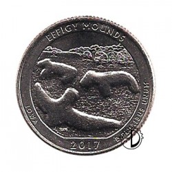 USA 1/4$ 2017 Effigy Mounds