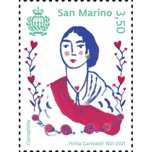 San Marino 2021 - Anita Garibaldi, 1 v.