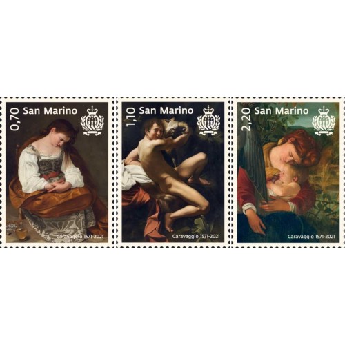 San Marino 2021 - Caravaggio, 3 v.
